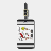 主救済私はナース ラゲッジタグ (正面縦)