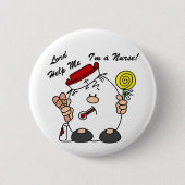 主救済私はナース 缶バッジ (正面)