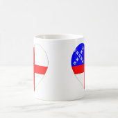 主教旗のハート コーヒーマグカップ (中央)