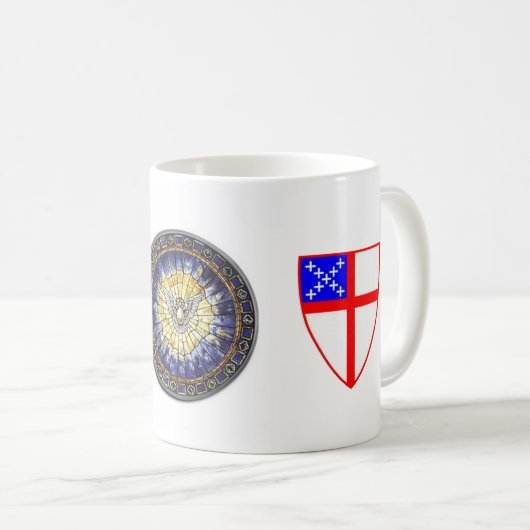主教盾のマグ コーヒーマグカップ (正面右)
