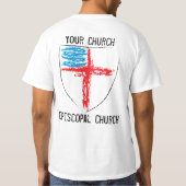 主教盾のワイシャツ Tシャツ (裏面)