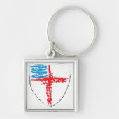 主教盾 キーホルダー (正面)
