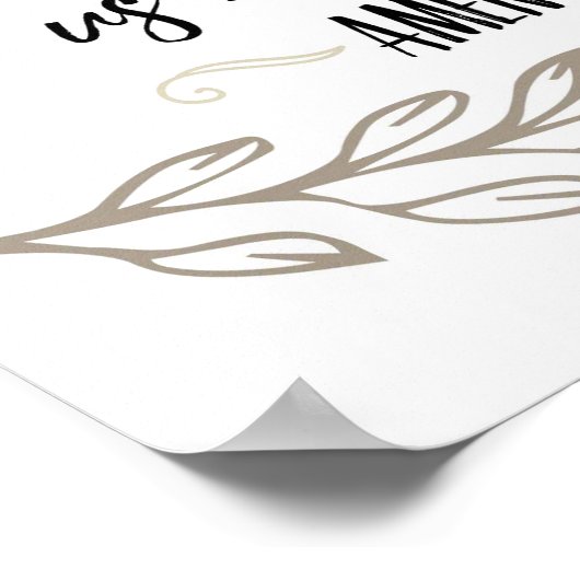 主来イエスは私たちのゲスト祈りの言葉ウォールアート ポスター (角)