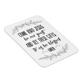 主来イエスは私たちのゲスト祈りの言葉ウォールアート マグネット (右側)