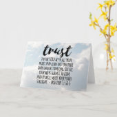 主格格諺を信じる3:5-6 カード (黄色い花)