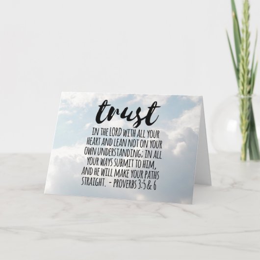 主格格諺を信じる3:5-6 カード (正面)