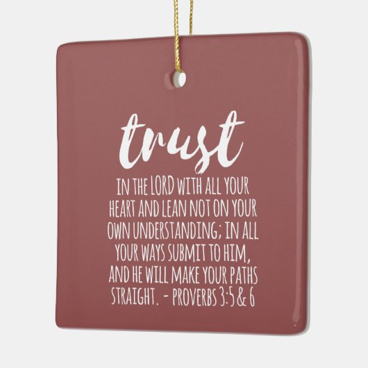 主格格諺を信じる3:5-6 セラミックオーナメント (左)