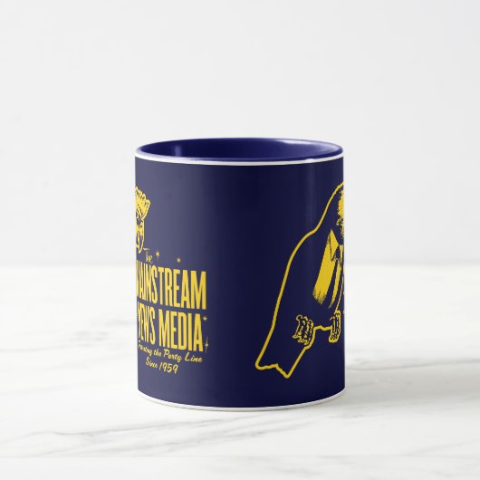 主流のマスコミのマグ マグカップ (中央)