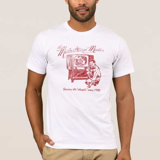主流媒体のTシャツ Tシャツ (正面)