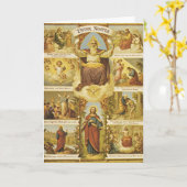 主祈りの言葉「パターポスター」父イエス カード (黄色い花)