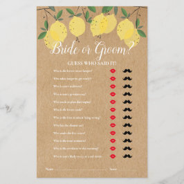 主素朴絞り推測誰ブライダルシャワーゲーム