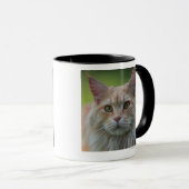 主要なあらいぐま猫 マグカップ (正面右)