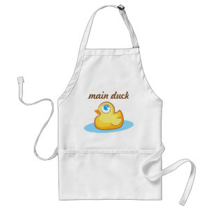主要なアヒルの調理師の黄色のゴム製duckieのエプロン スタンダードエプロン