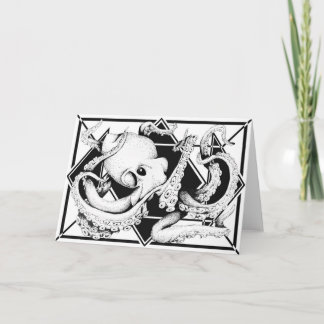 主要なタコの挨拶状 カード