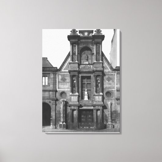 主要なファードの中央�部分 キャンバスプリント (正面)