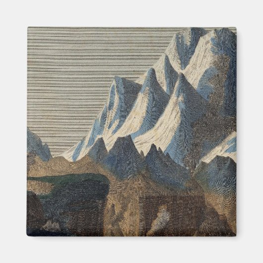 主要な山の高さの比較 マグネット (正面)