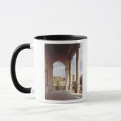 主要な正面のギャラリーの詳細、c.1550 マグカップ (左)