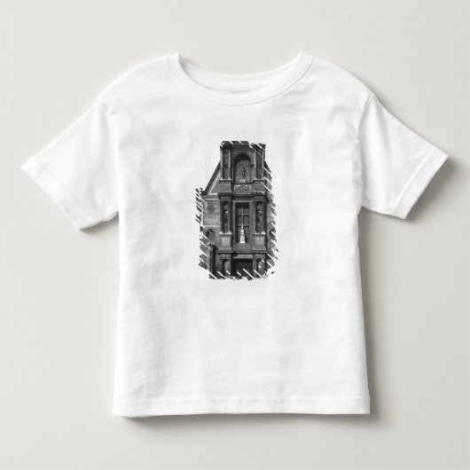 主要なfa�adeの中央一部分 トドラーTシャツ (正面)