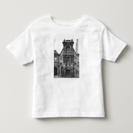 主要なfa�adeの中央一部分 トドラーTシャツ (正面)