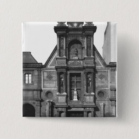 主要なfa�adeの中央一部分 缶バッジ (正面)