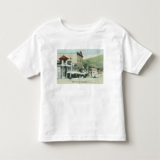 主要なStreetLos Gatos、カリフォルニア2の眺め トドラーTシャツ (正面)
