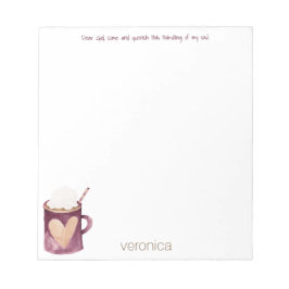 主親愛よ、私の渇いた熱いココアメモ帳をクエンチ ノートパッド