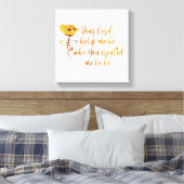 主親愛私は救済祈りの言葉ひまわりクリスチャン キャンバスプリント (インサイチュ (寝室))