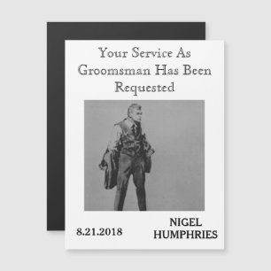 主賓や婚約者へのリマインダー マグネット招待状