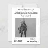 主賓や婚約者へのリマインダー マグネット招待状 (正面)