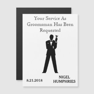 主賓や婚約者へのリマインダー マグネット招待状