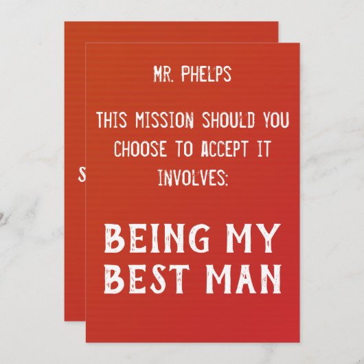 主賓 招待状 (正面/裏面)