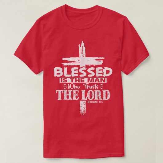 主賛美イエス・クリスを信頼する人は Tシャツ (デザイン正面)