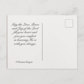 『主賛美君の番号6:24-26聖なる書物、 経典』 ポストカード (裏面)