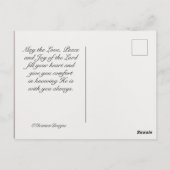 『主賛美君の番号6:24-26聖なる書物、 経典』 ポストカード (裏面)