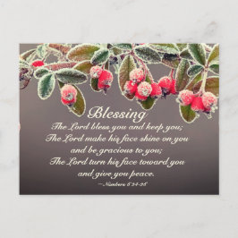 『主賛美君の番号6:24-26聖なる書物、 経典』 ポストカード