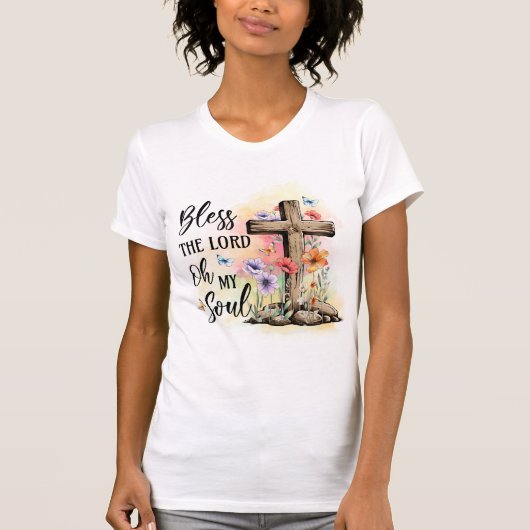 主賛美教キリスト教信仰 Tシャツ (正面)