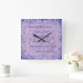 主賛美時計を信頼する者たち スクエア壁時計 (ホーム)