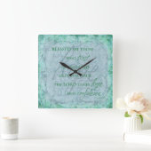 主賛美時計を信頼する者たち スクエア壁時計 (ホーム)