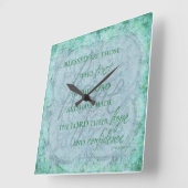 主賛美時計を信頼する者たち スクエア壁時計 (傾斜)