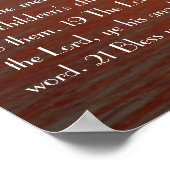 主賛美聖聖書の詩篇103ポスター ポスター (角)