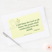 主賛美 長方形シール (封筒)