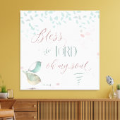 主賛美- Ps 103:1 キャンバスプリント (インサイチュ (リビング))