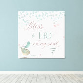 主賛美- Ps 103:1 キャンバスプリント (インサイチュ (ウッドフロア))