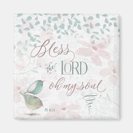 主賛美- Ps 103:1 マグネット (正面)