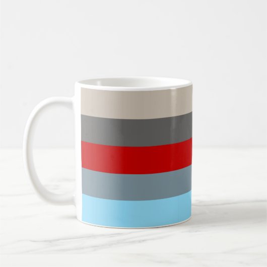 主題の嵐 コーヒーマグカップ (左)
