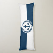 主題航海のデザイン ボディピロー (裏面 (縦))