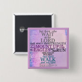 主(アイザイアの40:31)の待ち時間 缶バッジ (正面&裏面)