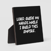 主、私の手を導く – 信仰に基づくやる気を起こさせる フォトプラーク (正面)