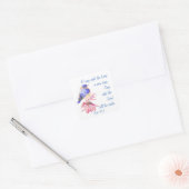 主、聖なる書物、 経典、鳥に新しい歌を歌う スクエアシール (封筒)