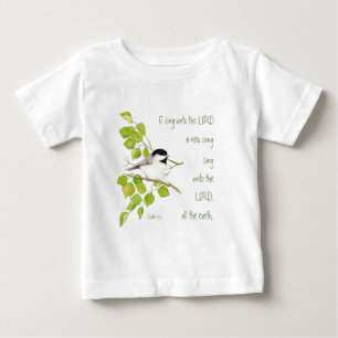 主、聖なる書物、 経典、鳥に新しい歌を歌う ベビーTシャツ